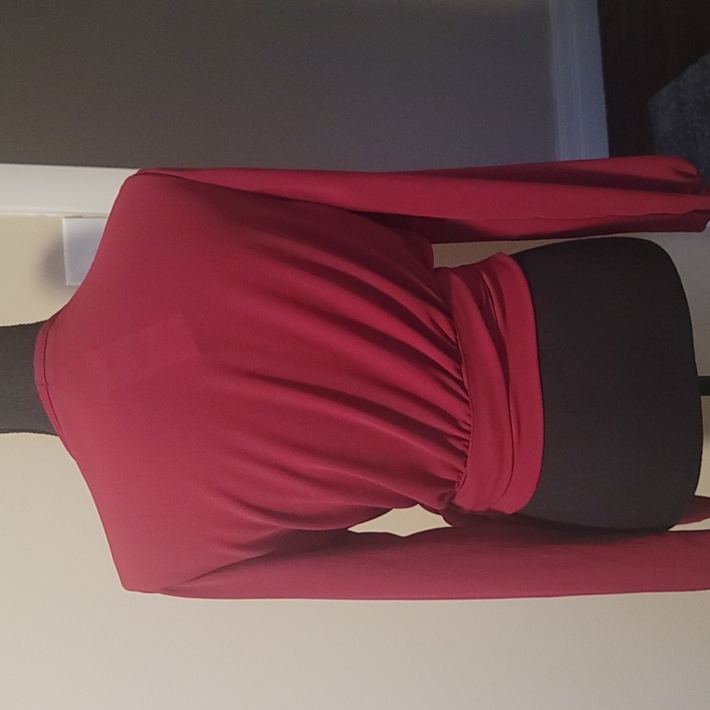 Burgundy top
